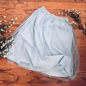 Tulle Midi Skirt